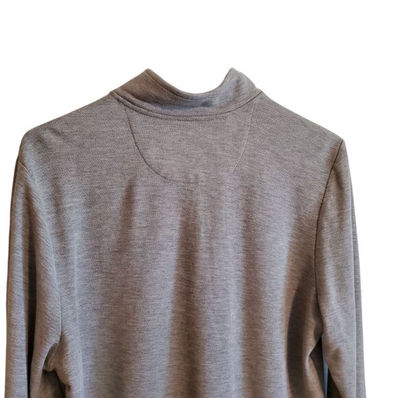 Vineyard Vines Callao/Peru Preppy Pullover Quarter Zip Light Grey XL - Picture 7 of 15